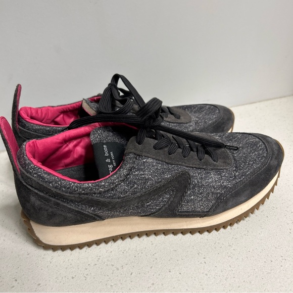 Rag & Bone Retro Runner Gray Sneakers Size 7 - Picture 4 of 7